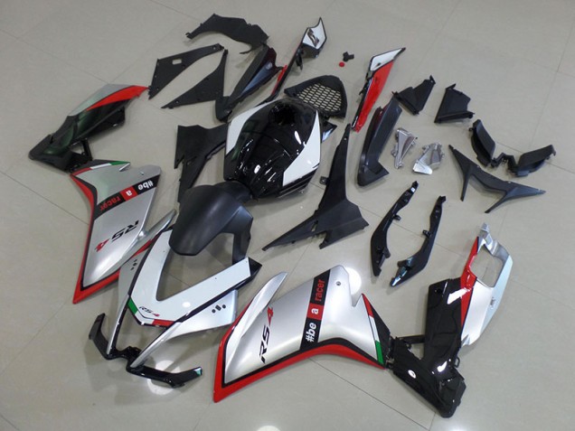 Aprilia RS4 50 125 2011-2018 - Schwarz Silber Rot Aprilia RS4 50 125 2011-2018 - Schwarz Silber Rot