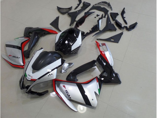 Aprilia RS4 50 125 2011-2018 - Schwarz Silber Rot Aprilia RS4 50 125 2011-2018 - Schwarz Silber Rot