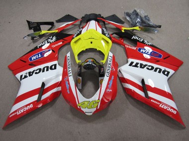 Ducati 1098 848 2007-2014 - Rot Weiß Generali 46
