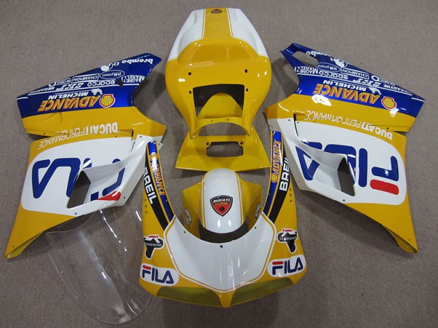 Ducati 748 1993-2005 - Gelb Weiß Fila