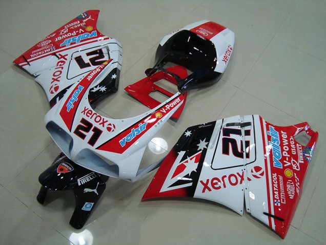 Ducati 748 916 996 996S 1993-2005 - Rot Weiß Xerox 21 Ducati 748 916 996 996S 1993-2005 - Rot Weiß Xerox 21