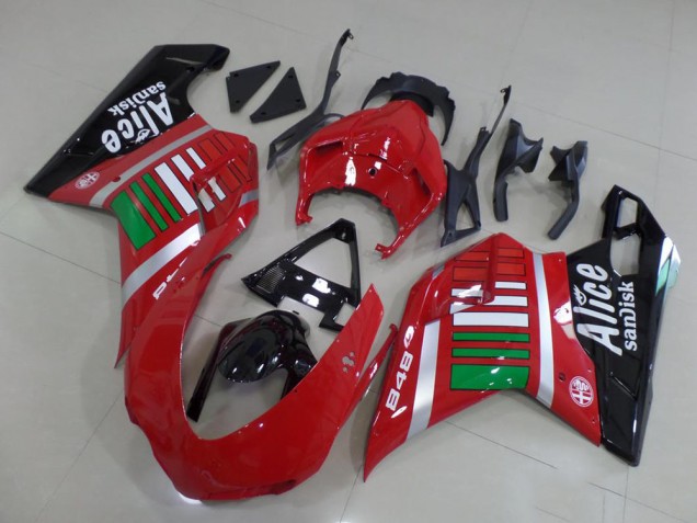 Ducati 848 1098 1198 2007-2014 - Alice mit Grün Ducati 848 1098 1198 2007-2014 - Alice mit Grün