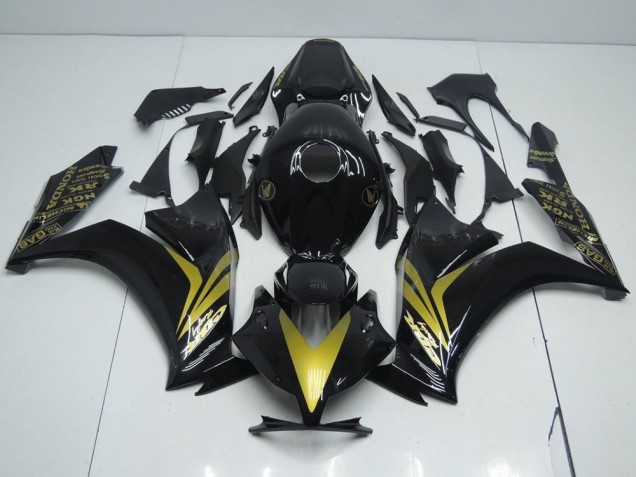 Honda CBR 1000 RR 2012-2016 - Glänzend Schwarz und Gold Honda CBR 1000 RR 2012-2016 - Glänzend Schwarz und Gold