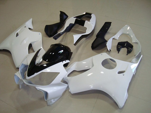 Honda CBR 600 F4i 2001-2003 - Weiß mit Schwarz Streifen
