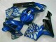Honda CBR 600 RR 2003-2004 - Blau mit silberner Flamme Honda CBR 600 RR 2003-2004 - Blau mit silberner Flamme