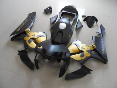 Honda CBR 600 RR 2003-2004 - Schwarz und Gold Aufkleber