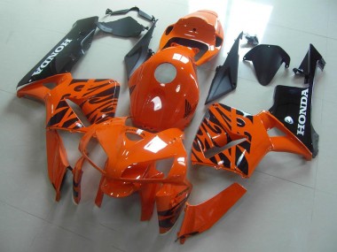 Honda CBR 600 RR 2005-2006 - Orange Schwarze Flamme