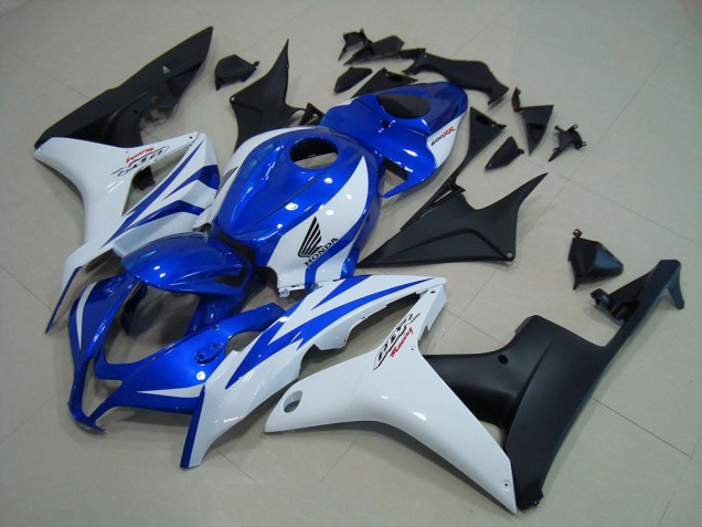 Honda CBR 600 RR 2007-2008 - Blau Weiß Matt Schwarz