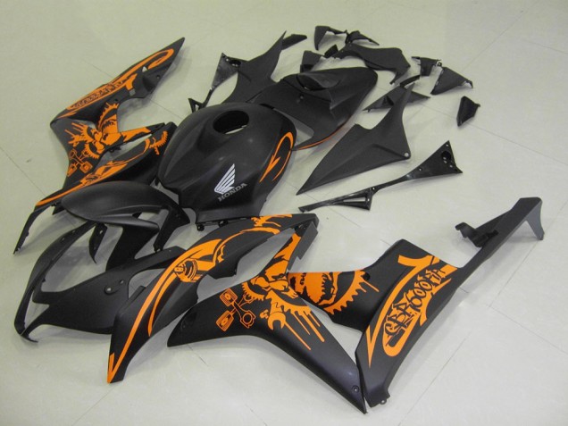 Honda CBR 600 RR 2007-2008 - Matt Schwarzer Orange Aufkleber Honda CBR 600 RR 2007-2008 - Matt Schwarzer Orange Aufkleber