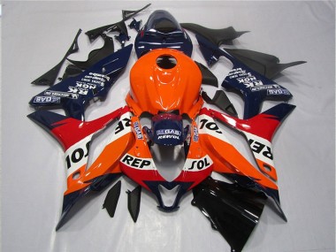 Honda CBR 600 RR 2007-2008 - Orange Blau Schwarz Repsol