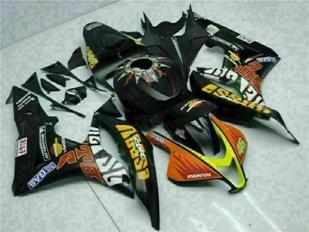 Honda CBR 600 RR 2007-2008 - Schwarz Gelb Repsol 46 Honda CBR 600 RR 2007-2008 - Schwarz Gelb Repsol 46
