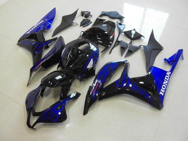 Honda CBR 600 RR 2007-2008 - Schwarze Blau Flamme Honda CBR 600 RR 2007-2008 - Schwarze Blau Flamme