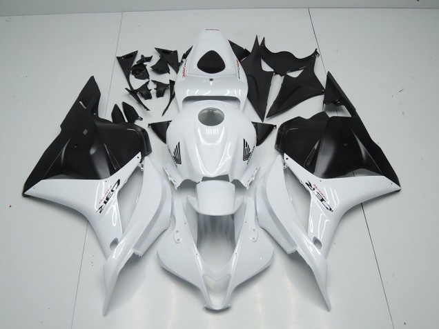 Honda CBR 600 RR 2009-2012 - Weiß Matt Schwarz Honda CBR 600 RR 2009-2012 - Weiß Matt Schwarz