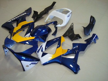Honda CBR 900 RR 929 2000-2001 - Dunkel blau Gelb Weiß
