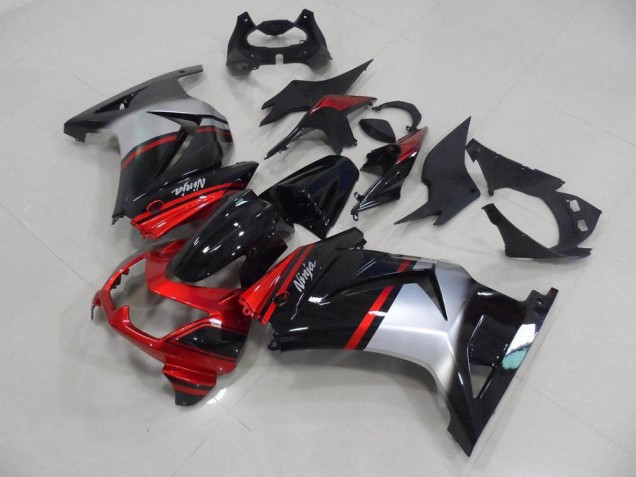 Kawasaki ZX 250R 2008-2012 - Candy Rot Schwarz Silber Kawasaki ZX 250R 2008-2012 - Candy Rot Schwarz Silber