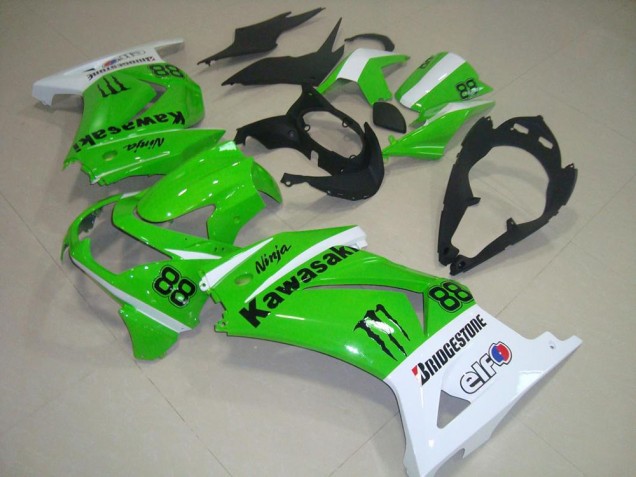 Kawasaki ZX 250R 2008-2012 - Grün und Weiß Kawasaki ZX 250R 2008-2012 - Grün und Weiß