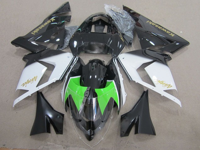 Kawasaki ZX10R 2003-2005 - Schwarz Weiß Gold Ninja Kawasaki ZX10R 2003-2005 - Schwarz Weiß Gold Ninja