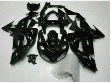 Kawasaki ZX10R 2006-2007 - Glänzend Schwarz