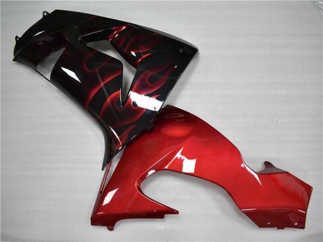 Kawasaki ZX10R 2006-2007 - Rot Flamme Kawasaki ZX10R 2006-2007 - Rot Flamme
