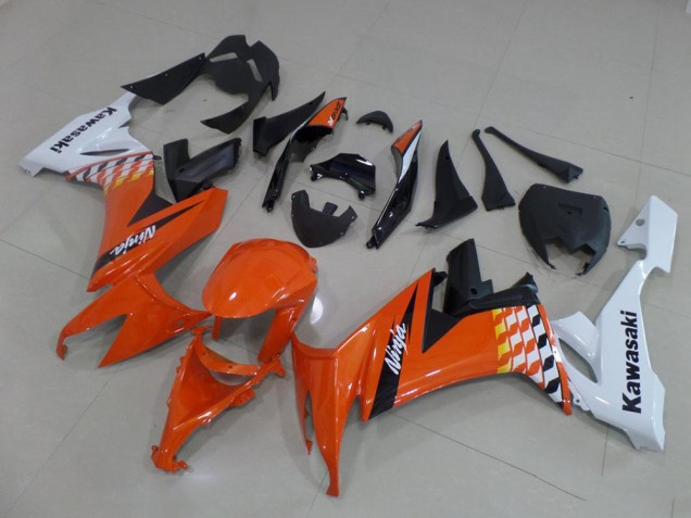 Kawasaki ZX10R 2008-2010 - Orange und Weiß