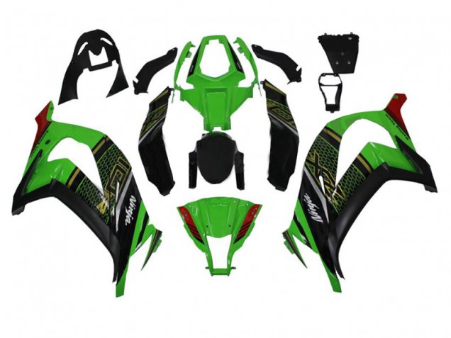 Kawasaki ZX10R 2011-2015 - Grün Schwarz Kawasaki ZX10R 2011-2015 - Grün Schwarz