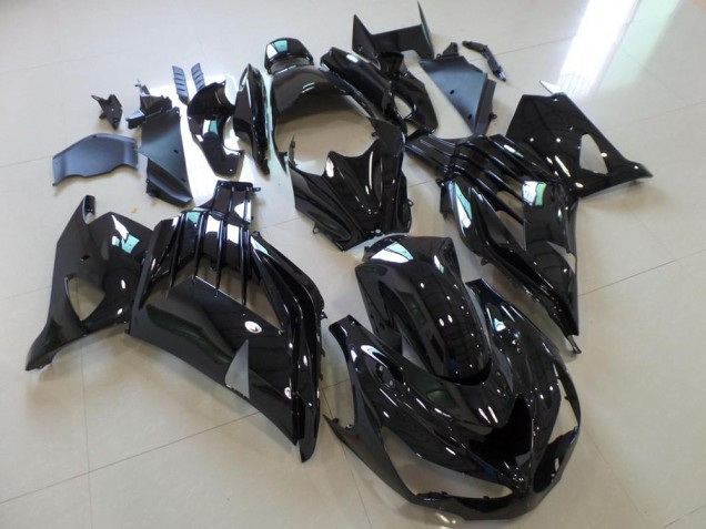 Kawasaki ZX14R ZZR 1400 2012-2021 - Glänzend Schwarz Kawasaki ZX14R ZZR 1400 2012-2021 - Glänzend Schwarz