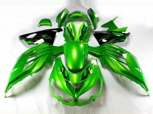 Kawasaki ZX14R ZZR 1400 2012-2021 - Grün Schwarz