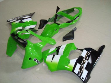 Kawasaki ZX6R 2000-2002 - Grün Schwarz