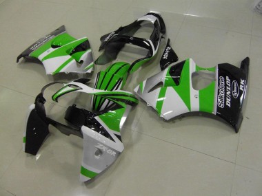 Kawasaki ZX6R 2000-2002 - Grün Weiße Streifen