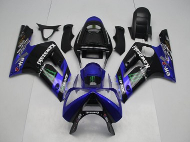 Kawasaki ZX6R 2003-2004 - Blau Monster