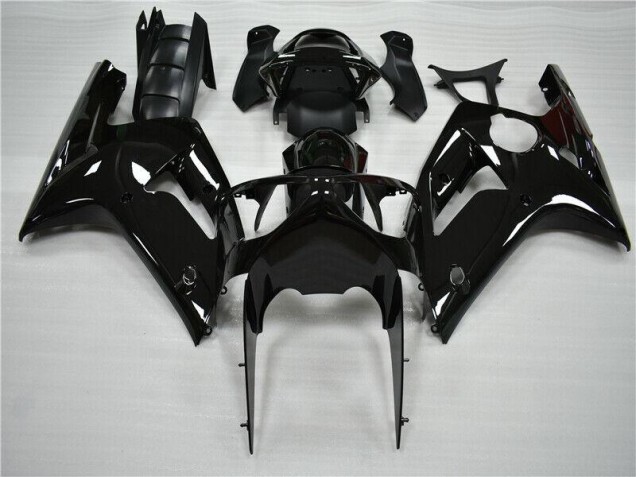 Kawasaki ZX6R 2003-2004 - Glänzend Schwarz