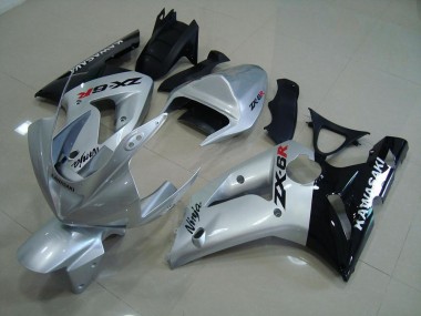 Kawasaki ZX6R 2003-2004 - Silber Schwarz