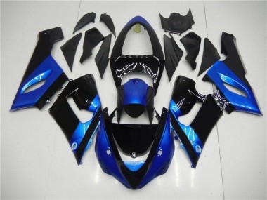Kawasaki ZX6R 2005-2006 - Blau Schwarz