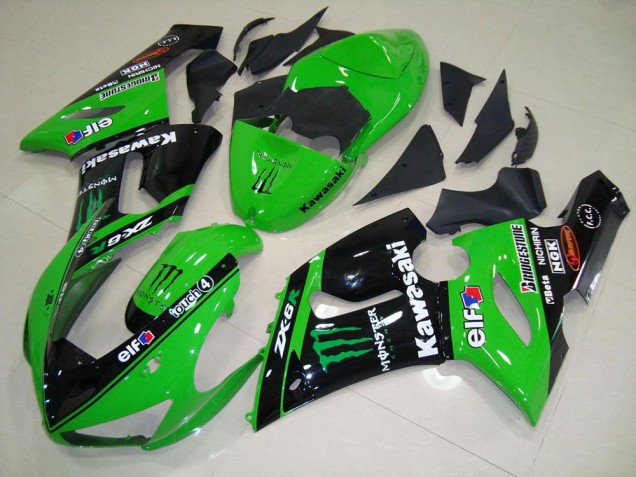 Kawasaki ZX6R 2005-2006 - Grünes Monster Kawasaki ZX6R 2005-2006 - Grünes Monster