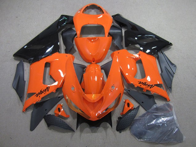 Kawasaki ZX6R 2005-2006 - Orange Schwarz Ninja