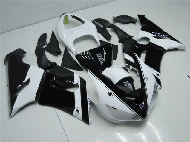Kawasaki ZX6R 2005-2006 - Schwarz Weiß Kawasaki ZX6R 2005-2006 - Schwarz Weiß