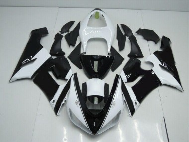 Kawasaki ZX6R 2005-2006 - Schwarz Weiß