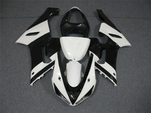 Kawasaki ZX6R 2005-2006 - Schwarz Weiß Kawasaki ZX6R 2005-2006 - Schwarz Weiß
