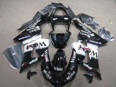 Kawasaki ZX6R 2005-2006 - Schwarzer West Mobil Ninja 636