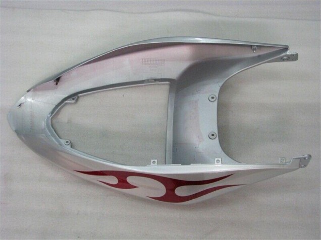 Kawasaki ZX6R 2005-2006 - Silber Rot Flammen Kawasaki ZX6R 2005-2006 - Silber Rot Flammen