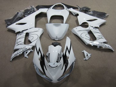 Kawasaki ZX6R 2005-2006 - Weiß Ninja 636