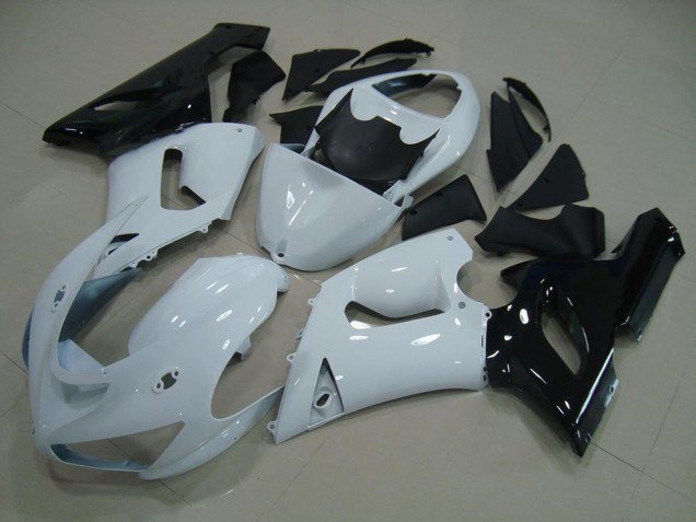 Kawasaki ZX6R 2005-2006 - Weiß Schwarz Kawasaki ZX6R 2005-2006 - Weiß Schwarz
