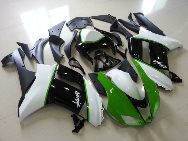 Kawasaki ZX6R 2007-2008 - Grün Schwarz Weiß Kawasaki ZX6R 2007-2008 - Grün Schwarz Weiß
