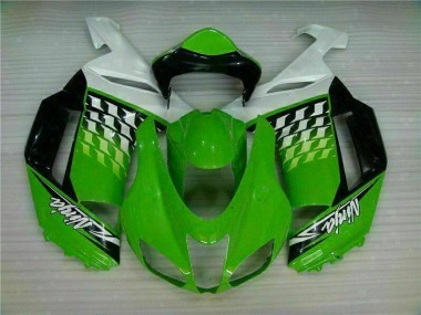 Kawasaki ZX6R 2007-2008 - Grüner Weißer Ninja