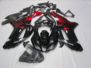 Kawasaki ZX6R 2007-2008 - Schwarz Rot