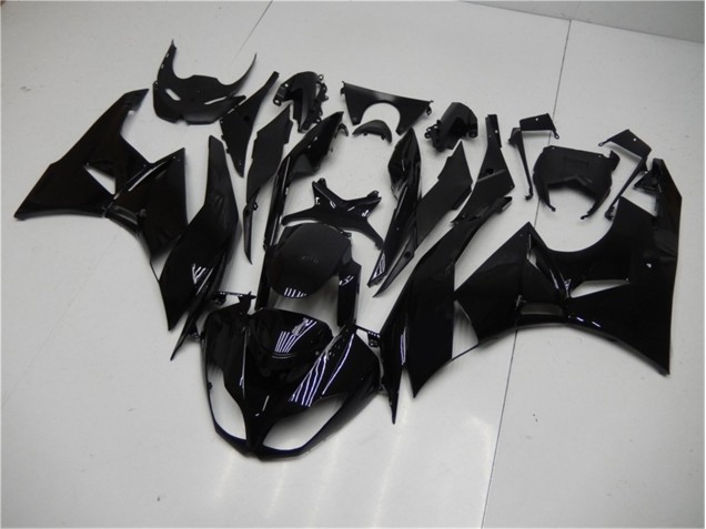 Kawasaki ZX6R 2009-2012 - Glänzend Schwarz Kawasaki ZX6R 2009-2012 - Glänzend Schwarz