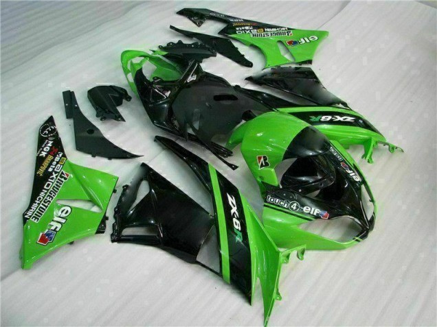 Kawasaki ZX6R 2009-2012 - Grün Schwarz Kawasaki ZX6R 2009-2012 - Grün Schwarz