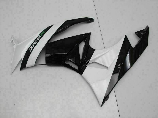 Kawasaki ZX6R 2009-2012 - Schwarz Weiß Kawasaki ZX6R 2009-2012 - Schwarz Weiß
