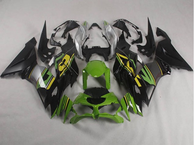 Kawasaki ZX6R 2019-2023 - Schwarz Grün Kawasaki ZX6R 2019-2023 - Schwarz Grün