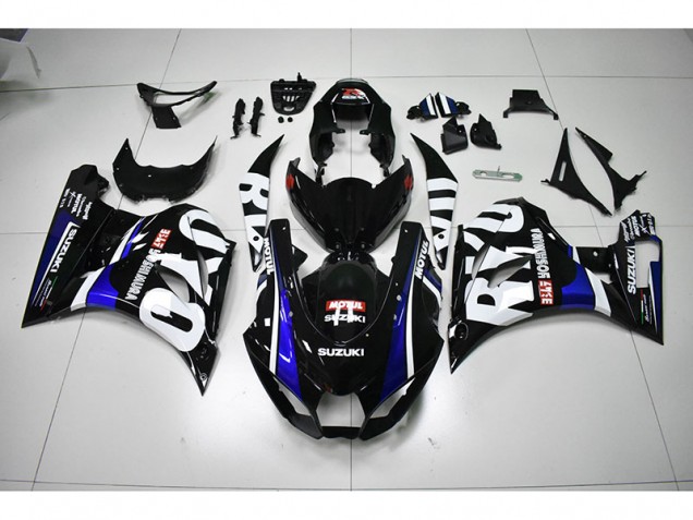 Suzuki GSXR 1000 2017-2023 - Schwarz Weißes Motul Suzuki GSXR 1000 2017-2023 - Schwarz Weißes Motul